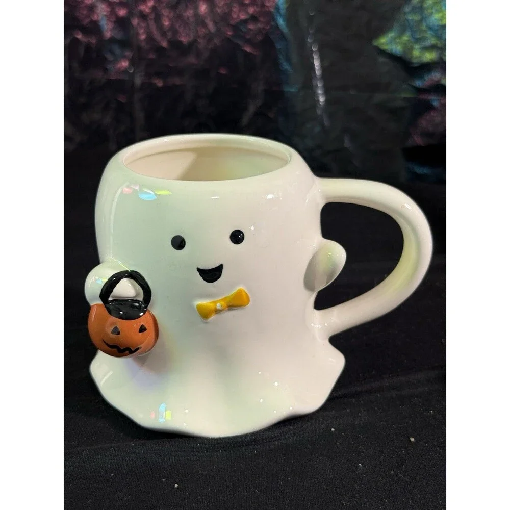 Target 2024 Hyde & Eek 15.2 fl oz Halloween Stoneware Figural Ghost Mug